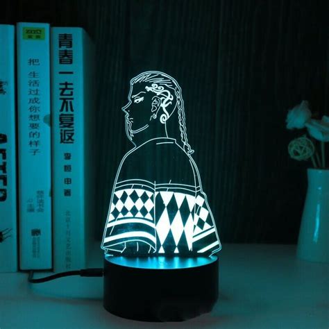 Anime Lamp Tokyo Revengers Draken Led Usb Touch 3d Night Light Decor