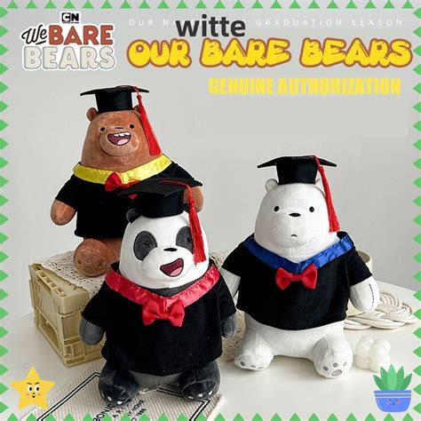 Wittee Plush Toys Cm Bare Bear Peluche Toy Dr Cap Panda Doll