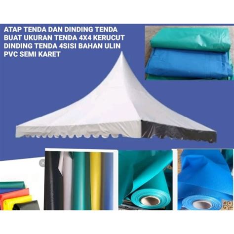 Jual Atap Dan Dinding Tenda Kerucut Ukuran X Bahan Ulin Pvc Semi