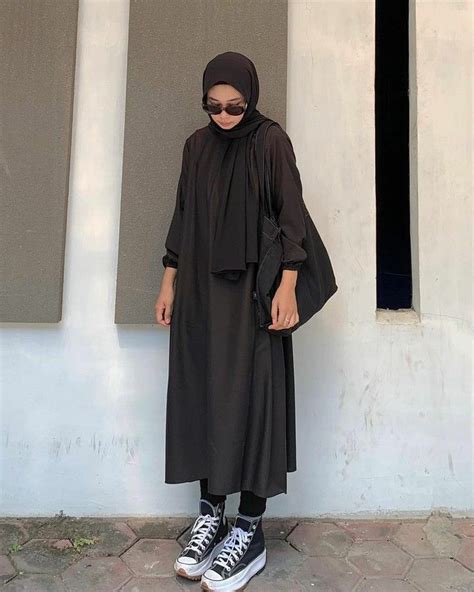 Black Casual Outfits Black Skirt Outfits Hijab Style Casual Hijabi