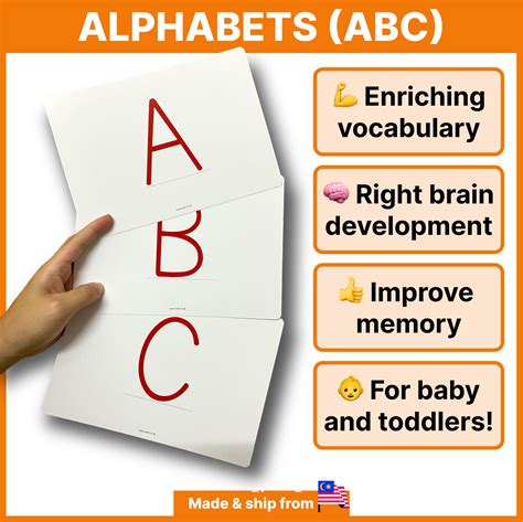 Alphabets ABC Flash Cards for Kids, Baby, Big Flash Card, Flashcard ...