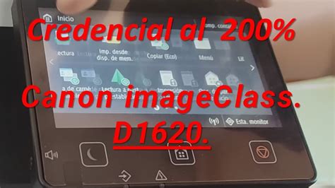 Como Sacar Credencial Al En Canon Imageclass D Canon