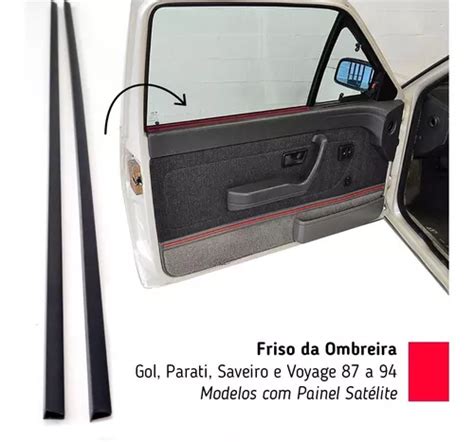 Friso Ombreira Gol Parati Saveiro Voyage C Painel Sat Lite Frete Gr Tis