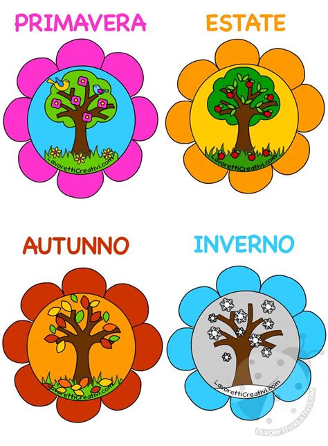 10 Disegni Da Colorare Alberi Delle Stagioni Migliori Pagine Da