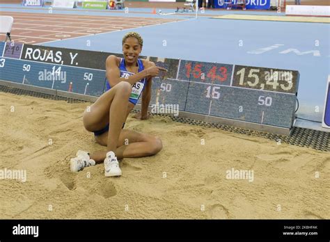 El Atleta Venezolano Yulimar Rojas Reprimiendo El R Cord Mundial De