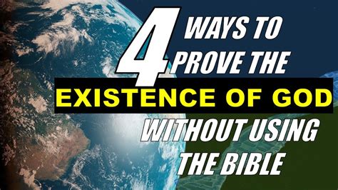 4 Ways To Prove Gods Existence Without Using The Bible Taglish