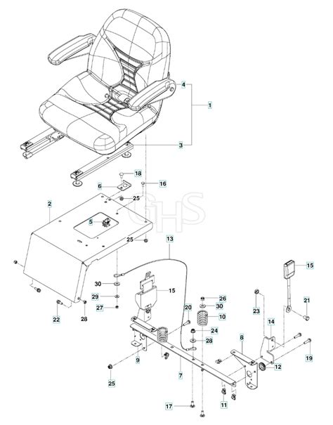 Husqvarna Mz5424Sr Seat GHS