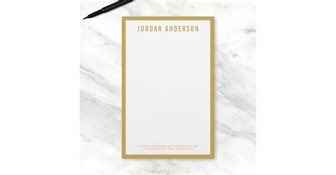 modern bold   editable border color stationery zazzle