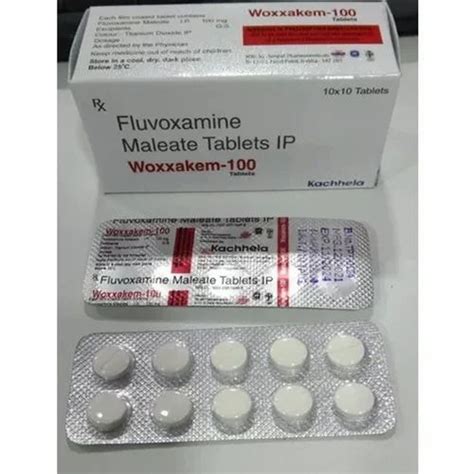 Woxxakem Fluvoxamine 100 Mg Tablet 10x10 Tablets Treatment Obsessive Compulsive Disorder At