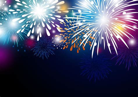 Colorful Abstract Fireworks Background Vector Art At Vecteezy