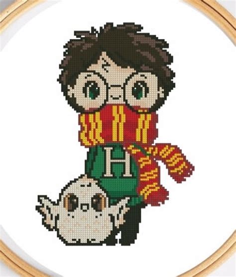 Harry Potter Pixel Art Pattern Harry Potter Cross Stitch Pattern