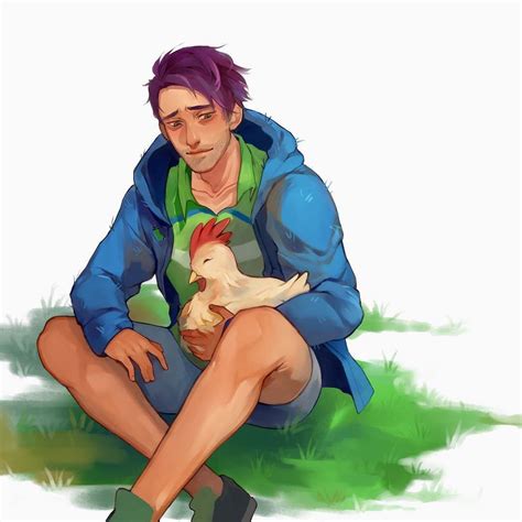 Stardew Valley art > Shane and his chicken | misiroto | Stardew valley ...