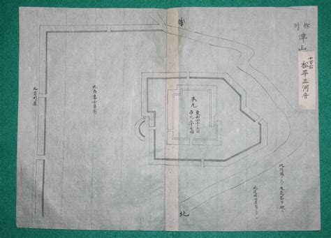 Yahooオークション 絵図 （城郭図） 岡山県 美作國 津山城 松平氏（