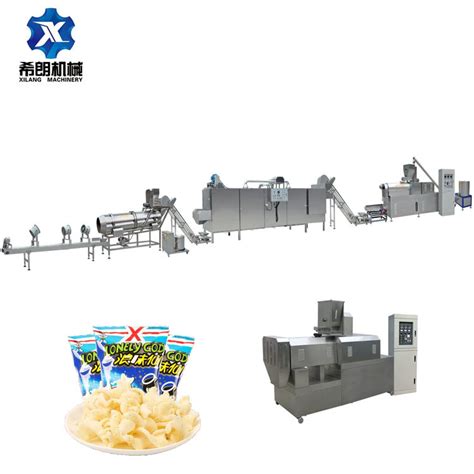 Automatic Food Making Puffed Rice Corn Puffed Snack Extruder Machine