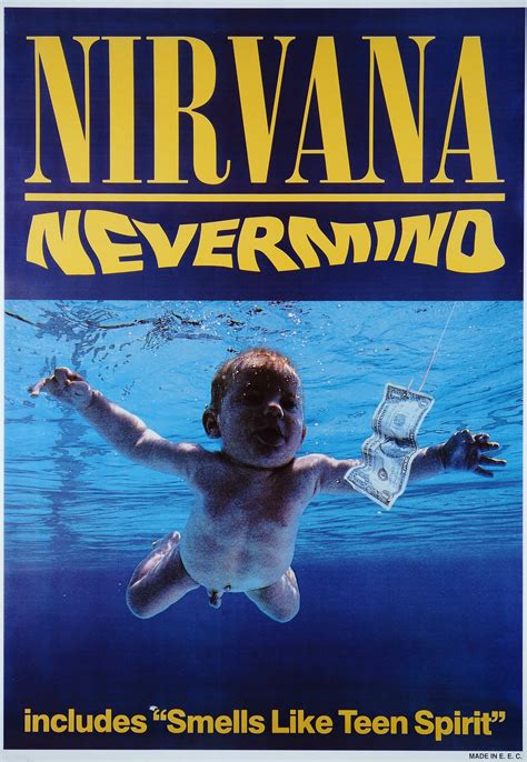 Authentic Vintage Poster Nirvana Nevermind