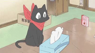 Nichijou Tissue GIF - Nichijou Tissue Cat - Discover & Share GIFs