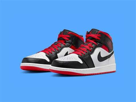 Nike Air Jordan 1 Mid White Red Black Sneakers Where To Get Price