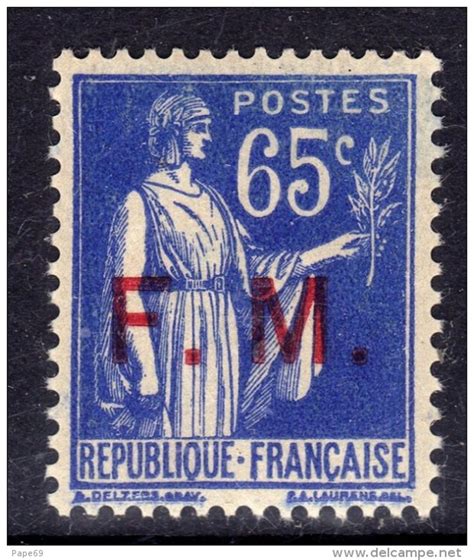 Timbres De Franchise Militaire France F M N Xx Type Paix C