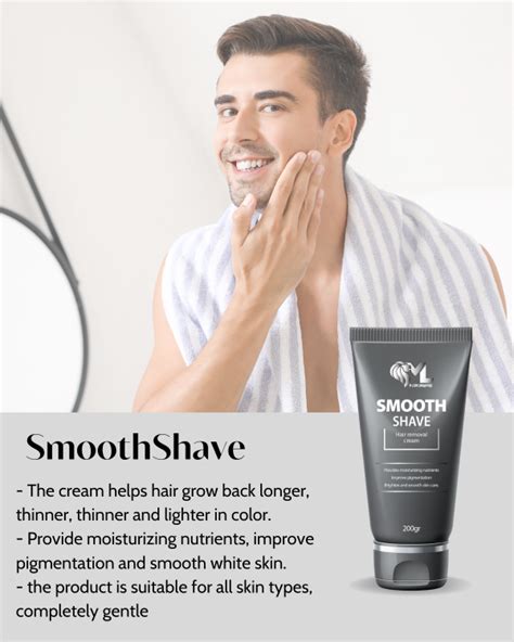 Smooth Shave Hair Removal Cream Suitable For All Skin Types Mlion