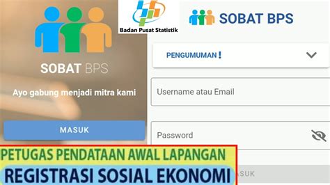 CARA DAFTAR REGSOSEK DI APLIKASI SOBAT BPS DAN GOOGLE FORM LINK