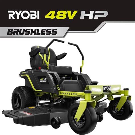 Ryobi New V Lithium Zero Turn Riding Lawn Mowers Tool Box Off