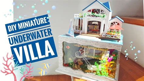 Diy Miniature Underwater Hawaiian Villa Dollhouse Youtube