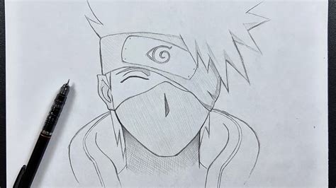 Anime Sketch How To Draw Kakashi Hatake Step By Step Youtube