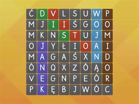 Wykre Lanka Dla Dzieci Wordsearch