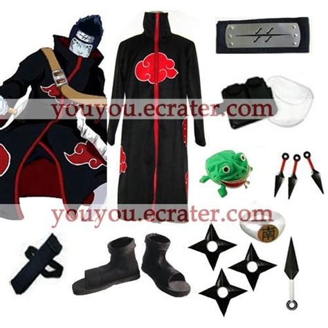 Akatsuki Kisame Hoshigaki cosplay cloak set from Naruto shippuuden