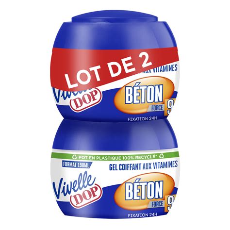 Gel Coiffant Fixation B Ton Vivelle Dop Les Pots De Ml Prix