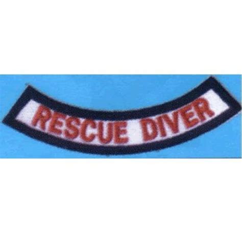 Rescue Diver Patch For Scuba Diving Rescue Diver Recognition By Trident ...