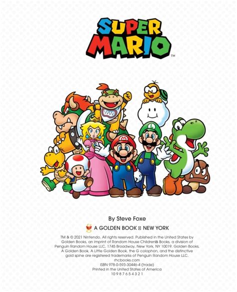 Super Mario Little Golden Book Nintendo® Author Steve Foxe Illustrated By Golden Books