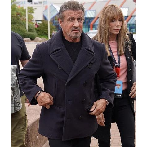 Barney Expendables 4 Sylvester Stallone Peacoat