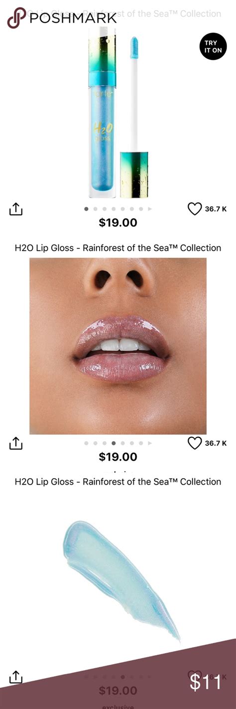 Tarte H2o Lipgloss Oasis New Lip Gloss Tarte Makeup The Balm