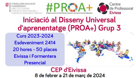 Iniciaci Al Disseny Universal Daprenentatge Proa Grup Centre