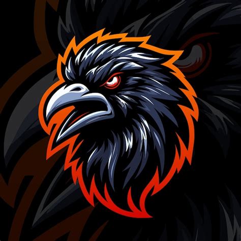 Premium Vector Sport And Esport Teams Logo Crow Mascot In Black Illustration