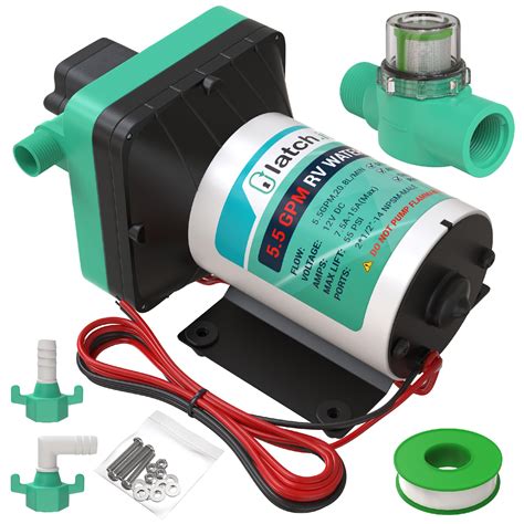 Snapklik.com : LATCHIT 12 Volt Water Pump 5.5 GPM 55 PSI On Demand ...