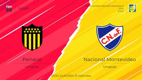 Penarol Vs Nacional Montevideo El En La Partido Amistoso Del