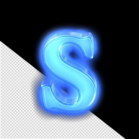 La Lettre De Symbole Bleu N On S Psd Premium