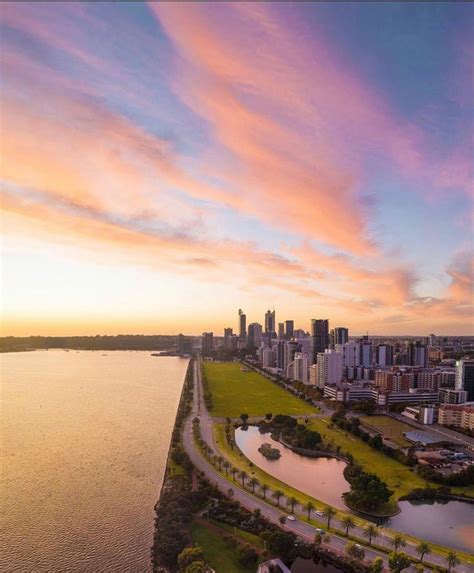 Perth Sunset | Perth australia, Sunset, City skyline