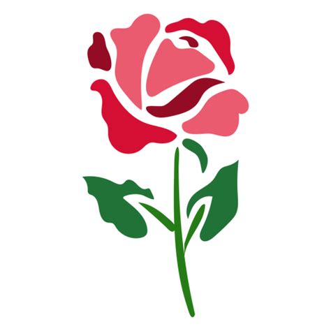 Diseño Png Y Svg De Icono De Rosa Floreciente Para Camisetas