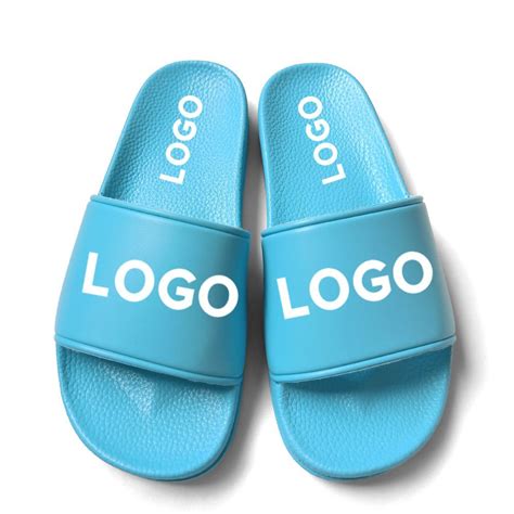 Custom Logo PVC PU Slippers Slide Sandal Printing Logo Slippers China