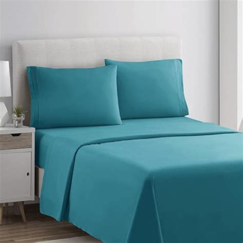 Bed Sheet Set 1800 Spring Color Full Teal Clara Clark Full Kroger