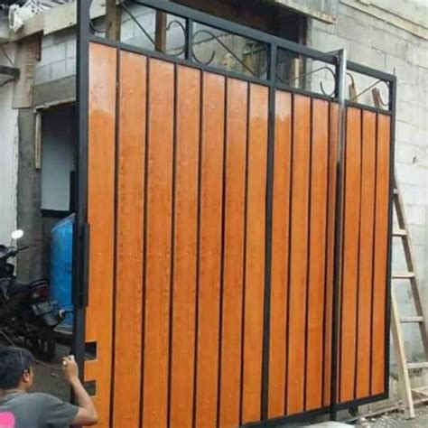 Pagar Minimalis Grc Motif Kayu Perabotan Rumah Di Carousell