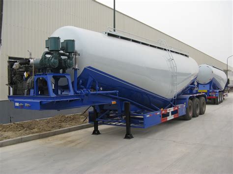 Axle Cbm Powder Transportation Cement Tanker Semi Trailer With V