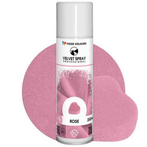 250 ml VELVET SPRAY ROSE V15 FOOD COLOURS zamsz spożywczy