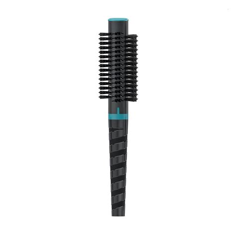 Браш для волос Janeke Spiral Thermal Round Brush черно-голубая, диаметр ...