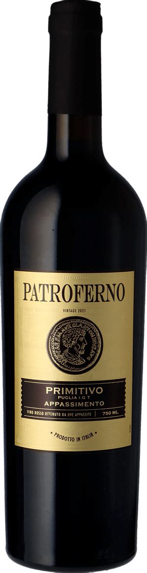 Patroferno Primitivo Puglia Appassimento 2021 Vinoteket