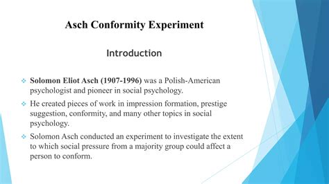 Asch Conformity Experiment Ppt