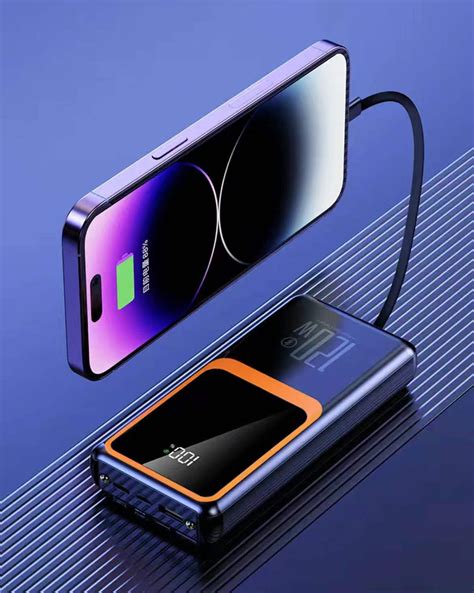 Внешний аккумулятор (Power Bank) Источник быстрой зарядки мощностью 120 ...